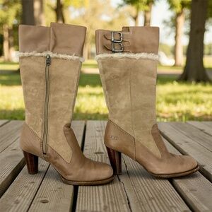 UGG Australia Raya 5598 heeled knee-high boot, Sz 6.5